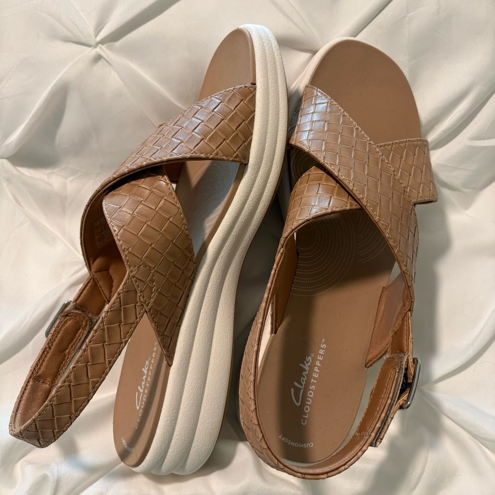 Clarks Drift Sun Wedge Sandals, Women’s 11, New With Tags